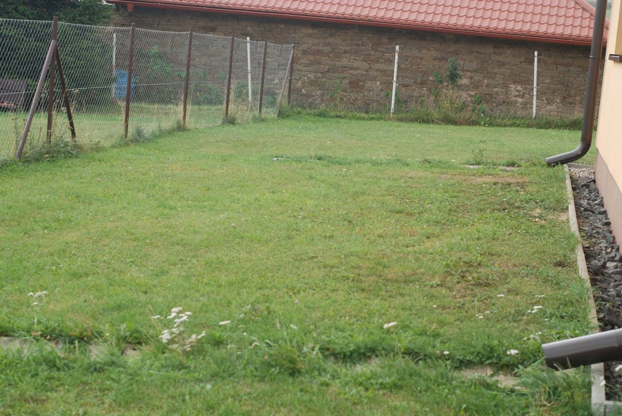 Trávnatý pozemok pred úpravou